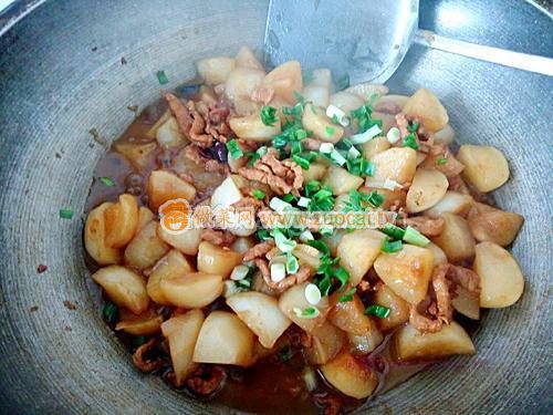萝卜烧肉的做法