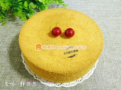 8寸戚风蛋糕的做法
