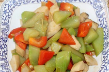 蚝油莴笋鸡腿菇