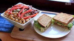 金枪鱼三明治三豆沙拉 (Tuna Sandwich)的做法视频