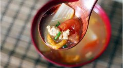 番茄白菜肉末汤的做法视频